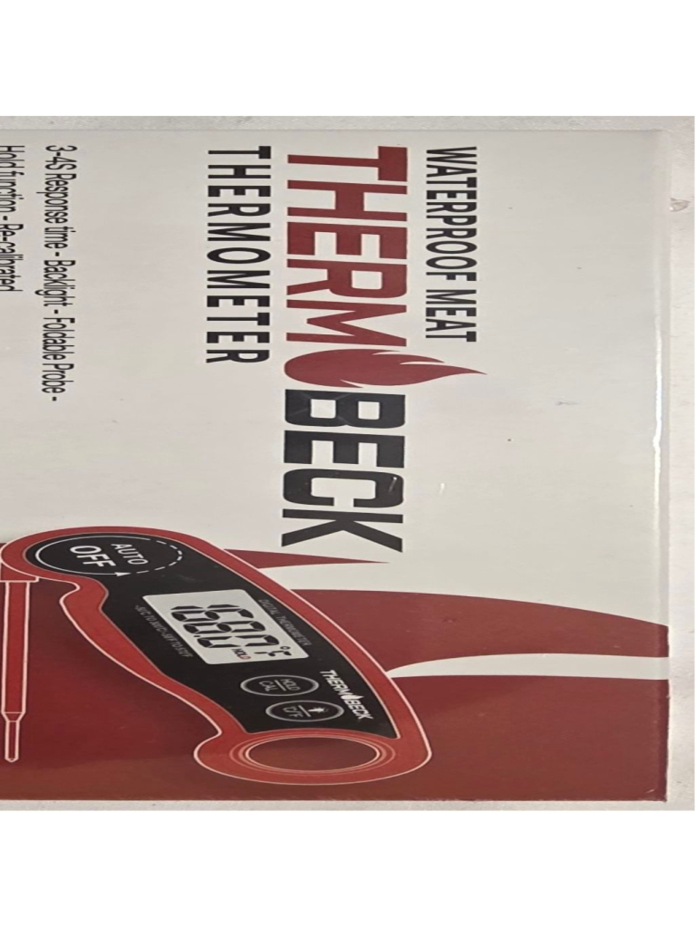Instant-read digital food thermometer.